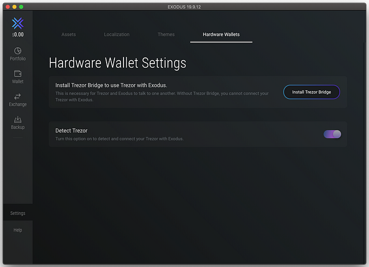 Connect your software wallet to a hardware wallet